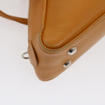 balenciaga 2Way Shoulder Bag Hand Bag Leather Brown Auth am2534gA