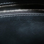 balenciaga 2Way Shoulder Bag Hand Bag Leather Brown Auth am2534gA