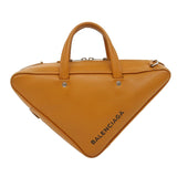 balenciaga 2Way Shoulder Bag Hand Bag Leather Brown Auth am2534gA