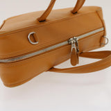 balenciaga 2Way Shoulder Bag Hand Bag Leather Brown Auth am2534gA