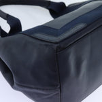 balenciaga Cabas Hand Bag Leather Navy Auth hk1228