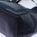 balenciaga Cabas Hand Bag Leather Navy Auth hk1228