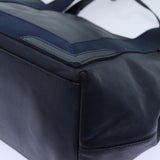 balenciaga Cabas Hand Bag Leather Navy Auth hk1228