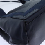 balenciaga Cabas Hand Bag Leather Navy Auth hk1228