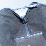 balenciaga Cabas Hand Bag Leather Navy Auth hk1228