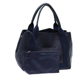 balenciaga Cabas Hand Bag Leather Navy Auth hk1228