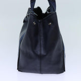 balenciaga Cabas Hand Bag Leather Navy Auth hk1228