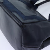 balenciaga Cabas Hand Bag Leather Navy Auth hk1228