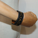 balenciaga Bangle Bracelet Leather Black 466597 Auth hk1591
