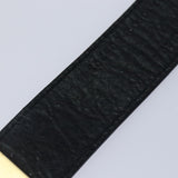 balenciaga Bangle Bracelet Leather Black 466597 Auth hk1591