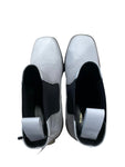 balenciaga Chelsea Boots/US 7.5/Plain/Leather/WHT/