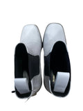 balenciaga Chelsea Boots/US 7.5/Plain/Leather/WHT/