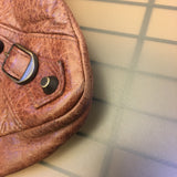 balenciaga First Handbag in Brown Leather