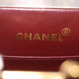 Chanel Matelasse Clasp Chain Shoulder Bag Lamb Skin Black CC Auth kk164