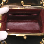 Chanel Matelasse Clasp Chain Shoulder Bag Lamb Skin Black CC Auth kk164
