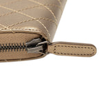 Chanel Matelasse 2.55 Bronze Leather Long Wallet