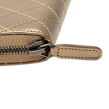 Chanel Matelasse 2.55 Bronze Leather Long Wallet