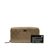 Chanel Matelasse 2.55 Bronze Leather Long Wallet