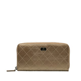 Chanel Matelasse 2.55 Bronze Leather Long Wallet