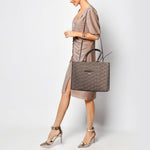 balenciaga Beige/Brown BB Monogram Canvas and Leather Medium Hardware Tote