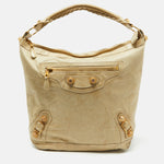 balenciaga Beige Leather GGH Day Hobo