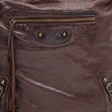 balenciaga Brown Leather RH Day Bag