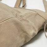 balenciaga Beige Leather Studded Sac Clous Motorcycle Bag