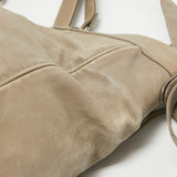 balenciaga Beige Leather Studded Sac Clous Motorcycle Bag
