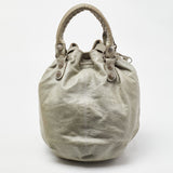 balenciaga Argent Leather GSH Pompon Hobo