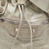 balenciaga Argent Leather GSH Pompon Hobo