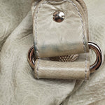 balenciaga Argent Leather GSH Pompon Hobo