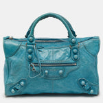 balenciaga Cyclade Leather Brogues Work Tote