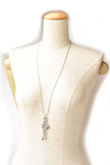 Chanel Long Necklace Mademoiselle Motif Silver