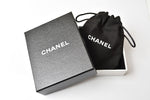 Chanel Long Necklace Mademoiselle Motif Silver