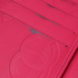 Chanel Long Wallet Leather Black CC Auth mr152