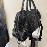 balenciaga City Black Leather Tote Bag Medium