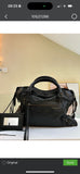balenciaga City Bag Classic Black Leather Shoulder Bag