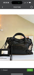 balenciaga City Bag Classic Black Leather Shoulder Bag