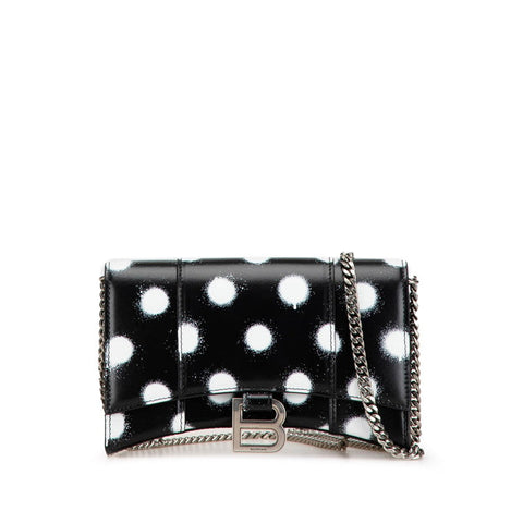 balenciaga Hourglass Chain Wallet Shoulder Bag