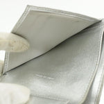 Chanel Matelasse Bifold Wallet Silver CC Auth cr620