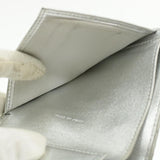 Chanel Matelasse Bifold Wallet Silver CC Auth cr620