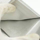 Chanel Matelasse Bifold Wallet Silver CC Auth cr620