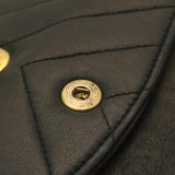 Chanel Mademoiselle Turn Lock New Shoulder Bag Lamb Skin Black CC Auth ai677A