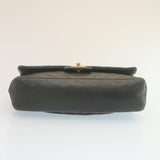 Chanel Mademoiselle Turn Lock New Shoulder Bag Lamb Skin Black CC Auth ai677A