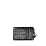 balenciaga Croc Embossed Leather Card Case