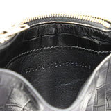 balenciaga Croc Embossed Leather Card Case