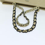 Chanel Matelasse Chain Tote Bag Leather Beige CC Auth yk11588
