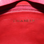 Chanel Matelasse Chain Shoulder Bag Leather Red CC Auth yk11662