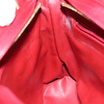 Chanel Matelasse Chain Shoulder Bag Leather Red CC Auth yk11662