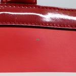 Chanel Mademoiselle Hand Bag Enamel Leather White Red CC Auth yk12409A